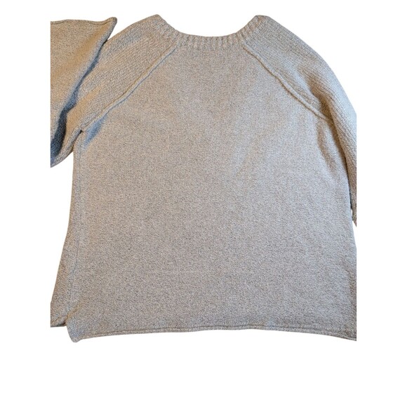 Free People Urban Outfitters Light Gray Bell Sleeve V-Neck Sweater SP - Picture 4 of 10